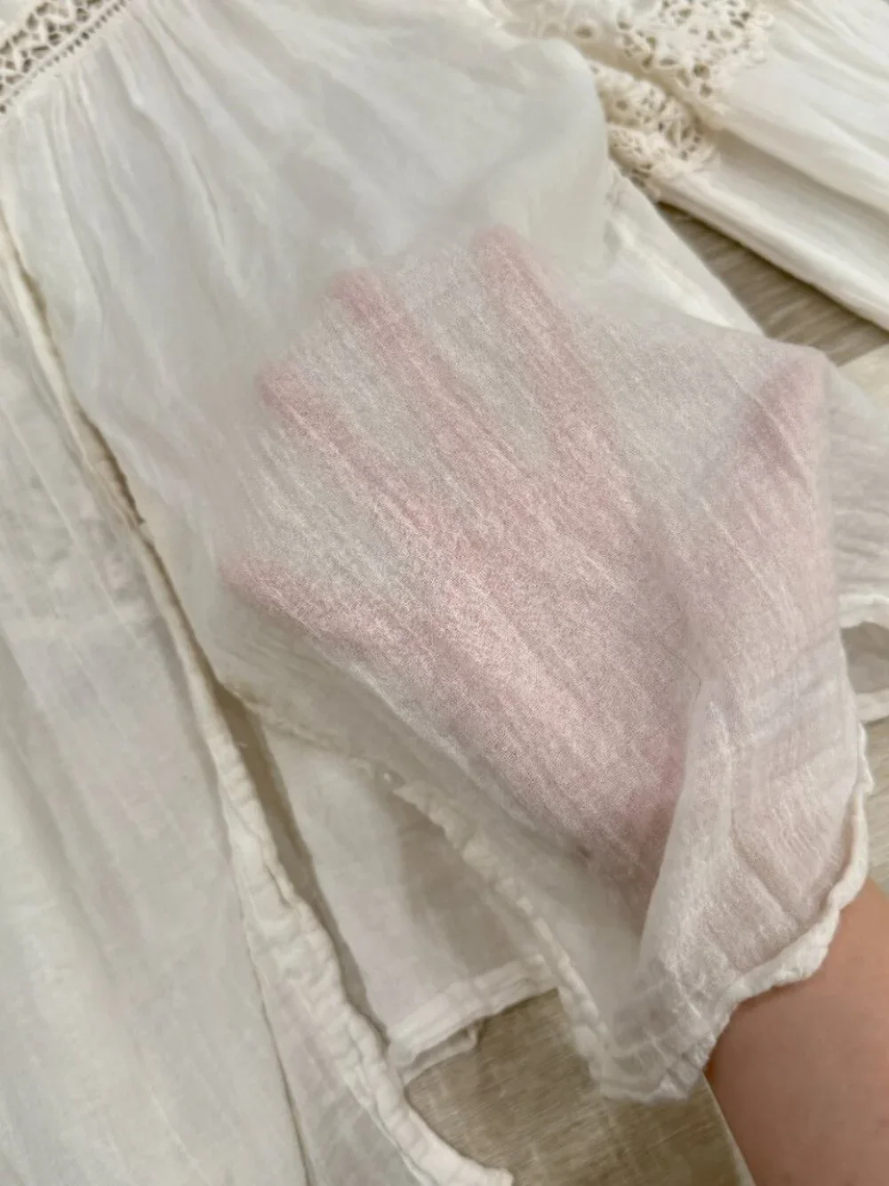 Free People Abigail Victorian Cotton Top